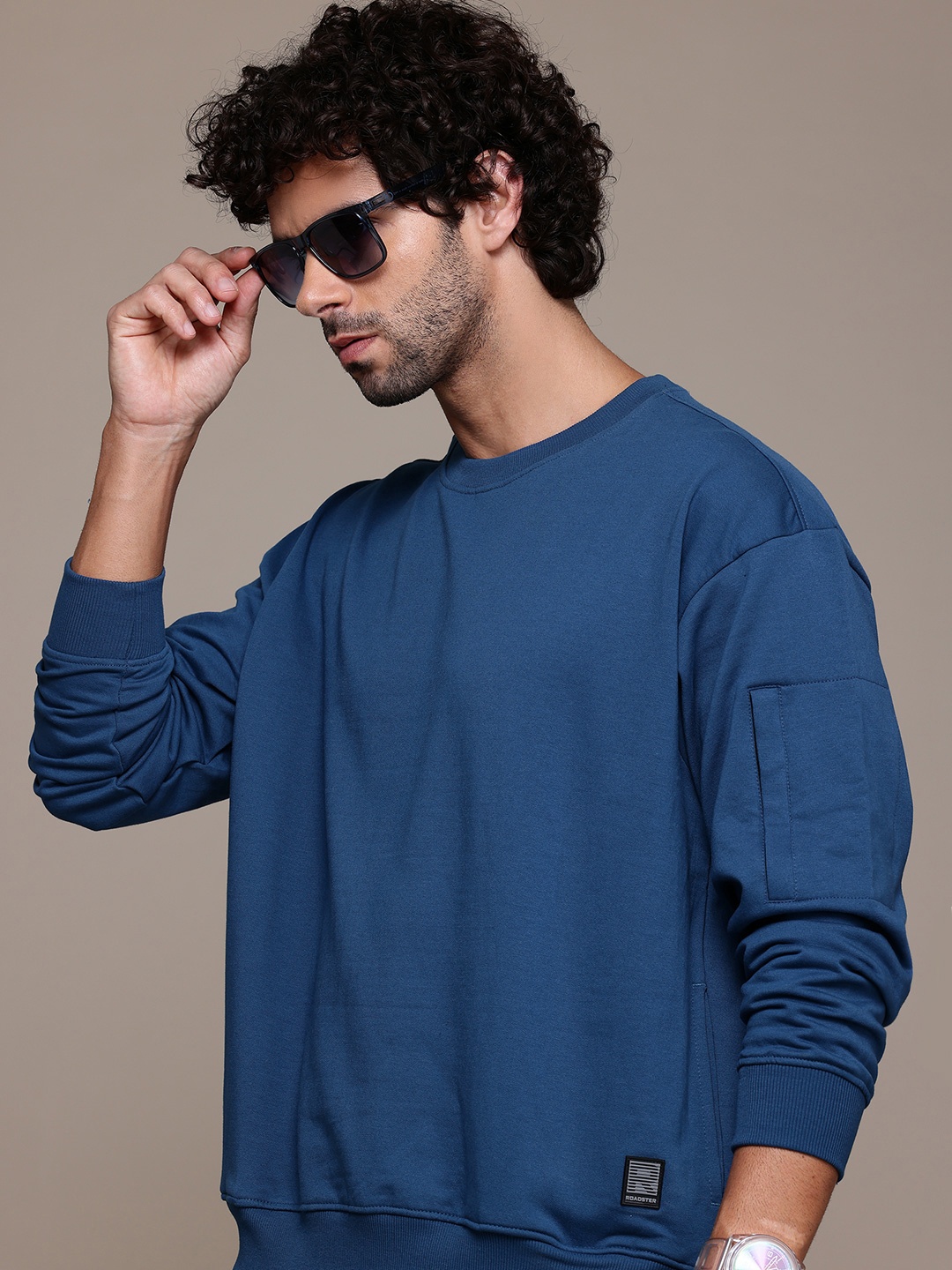 

The Roadster Lifestyle Co. Pocket Detail Sweatshirt, Teal