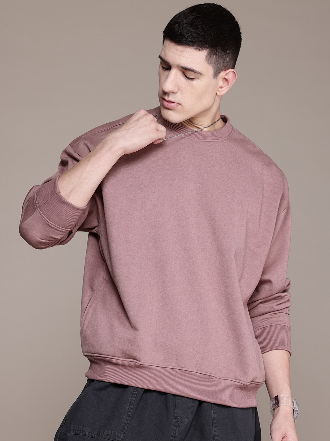 

The Roadster Lifestyle Co. Relaxed Fit Sweatshirt, Mauve