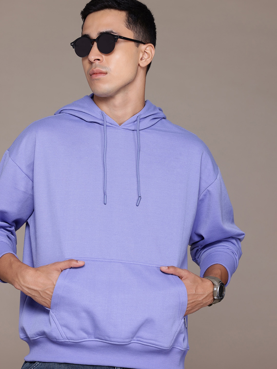 

The Roadster Lifestyle Co. Hooded Oversized Sweatshirt, Purple