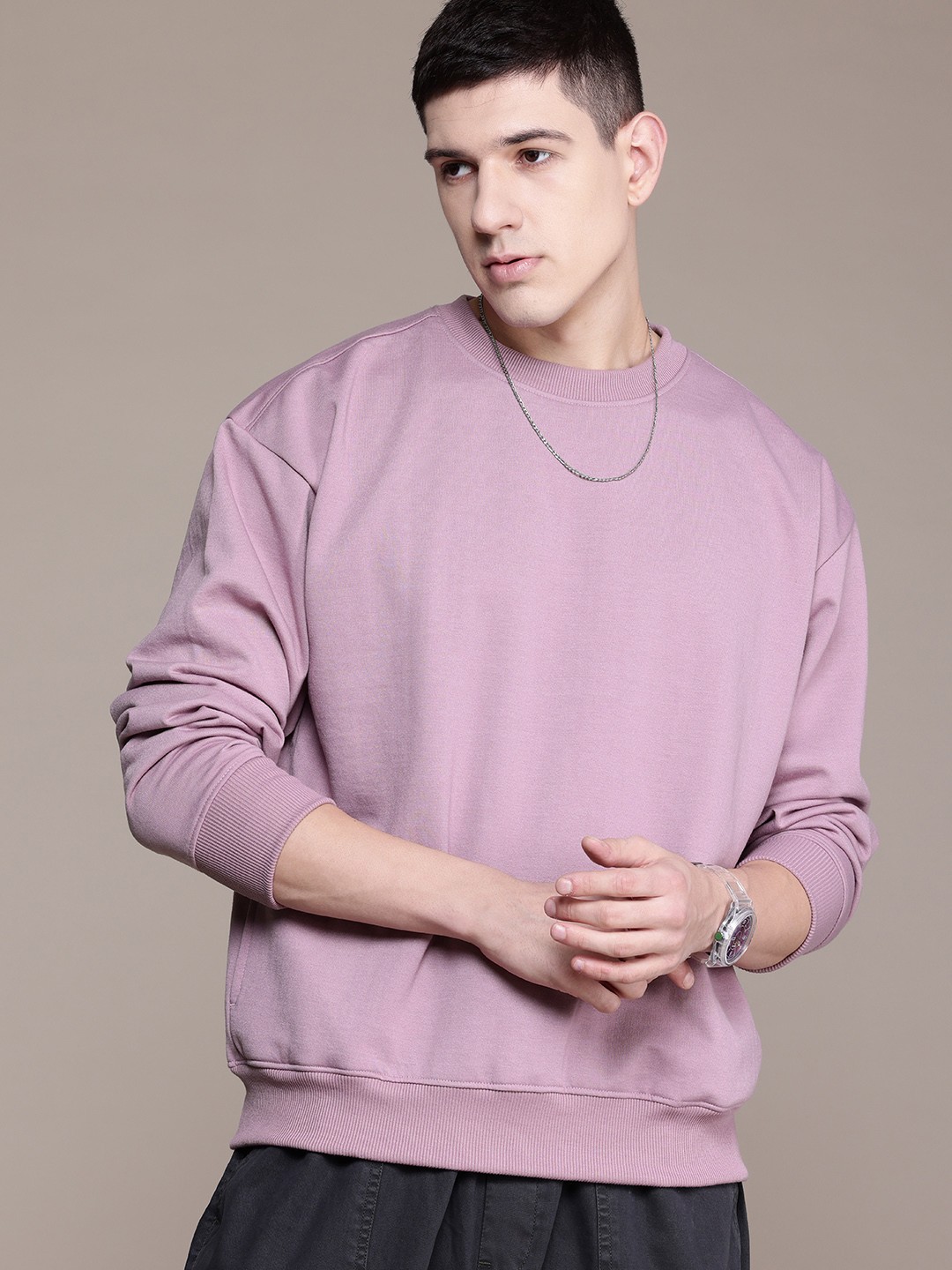 

The Roadster Lifestyle Co. Relaxed Fit Sweatshirt, Lavender