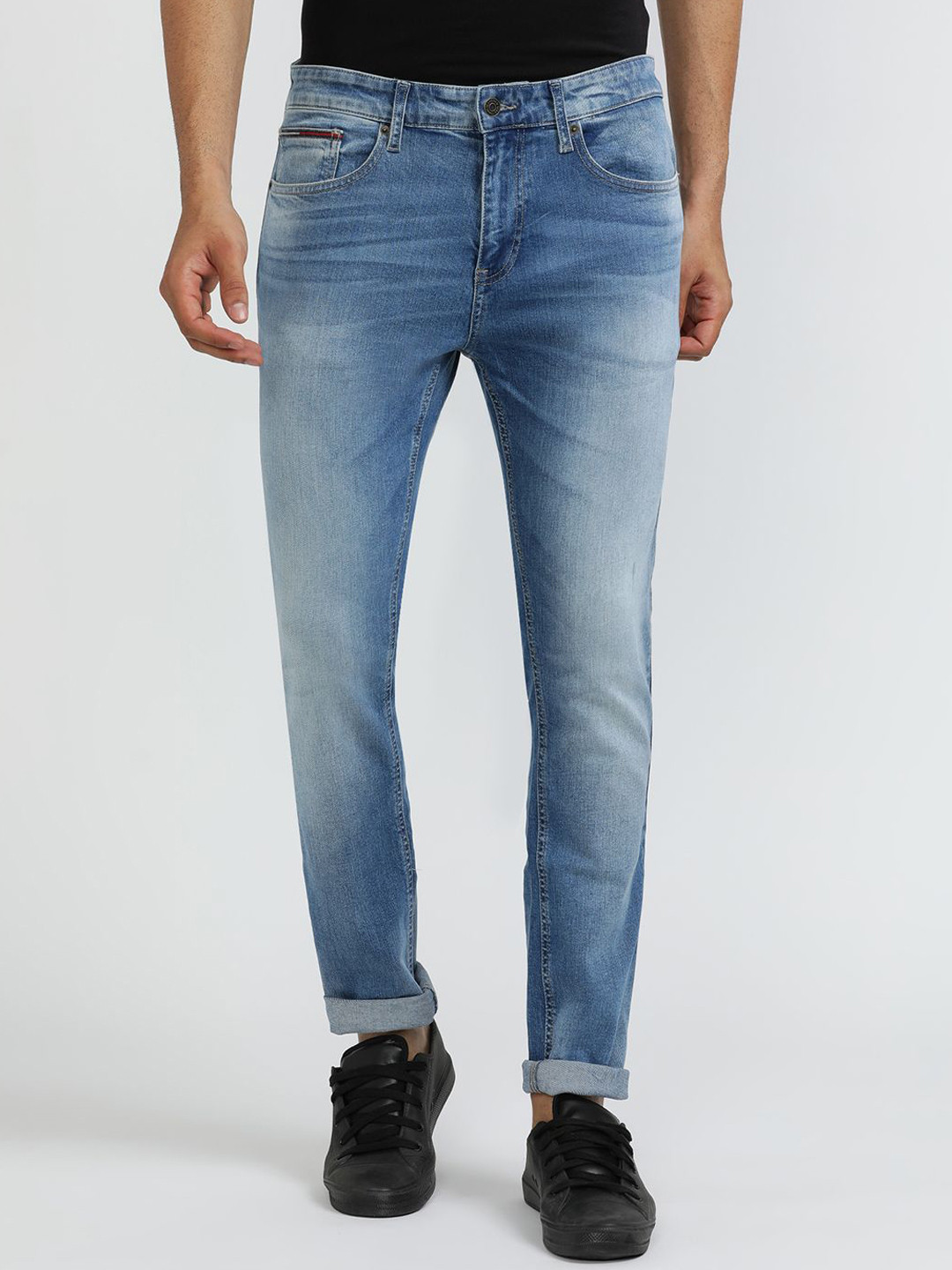 

Tommy Hilfiger Men Slim Fit Heavy Fade Jeans, Blue