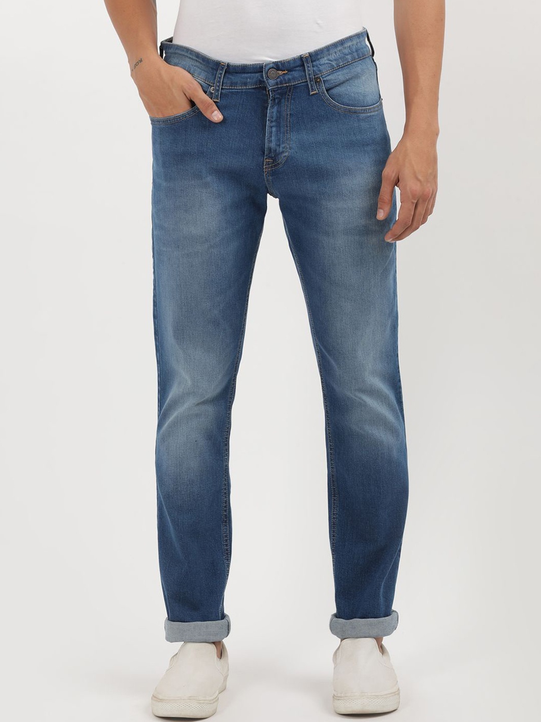 

Tommy Hilfiger Men Slim Fit Light Fade Jeans, Blue