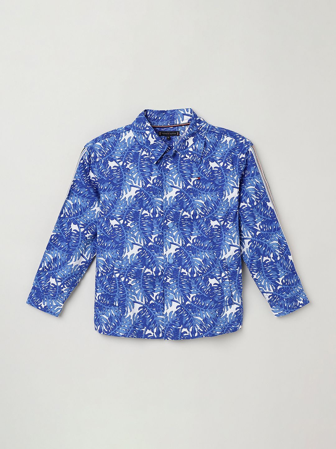 

Tommy Hilfiger Boys Floral Opaque Printed Casual Shirt, Blue