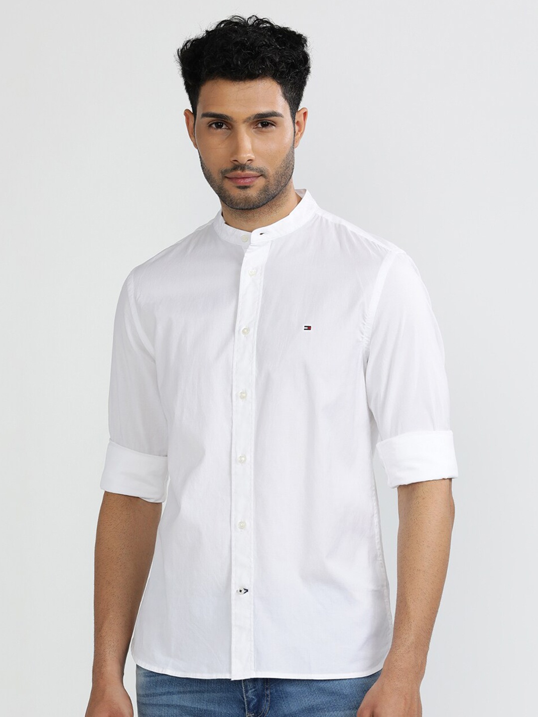 

Tommy Hilfiger Men Opaque Casual Shirt, White