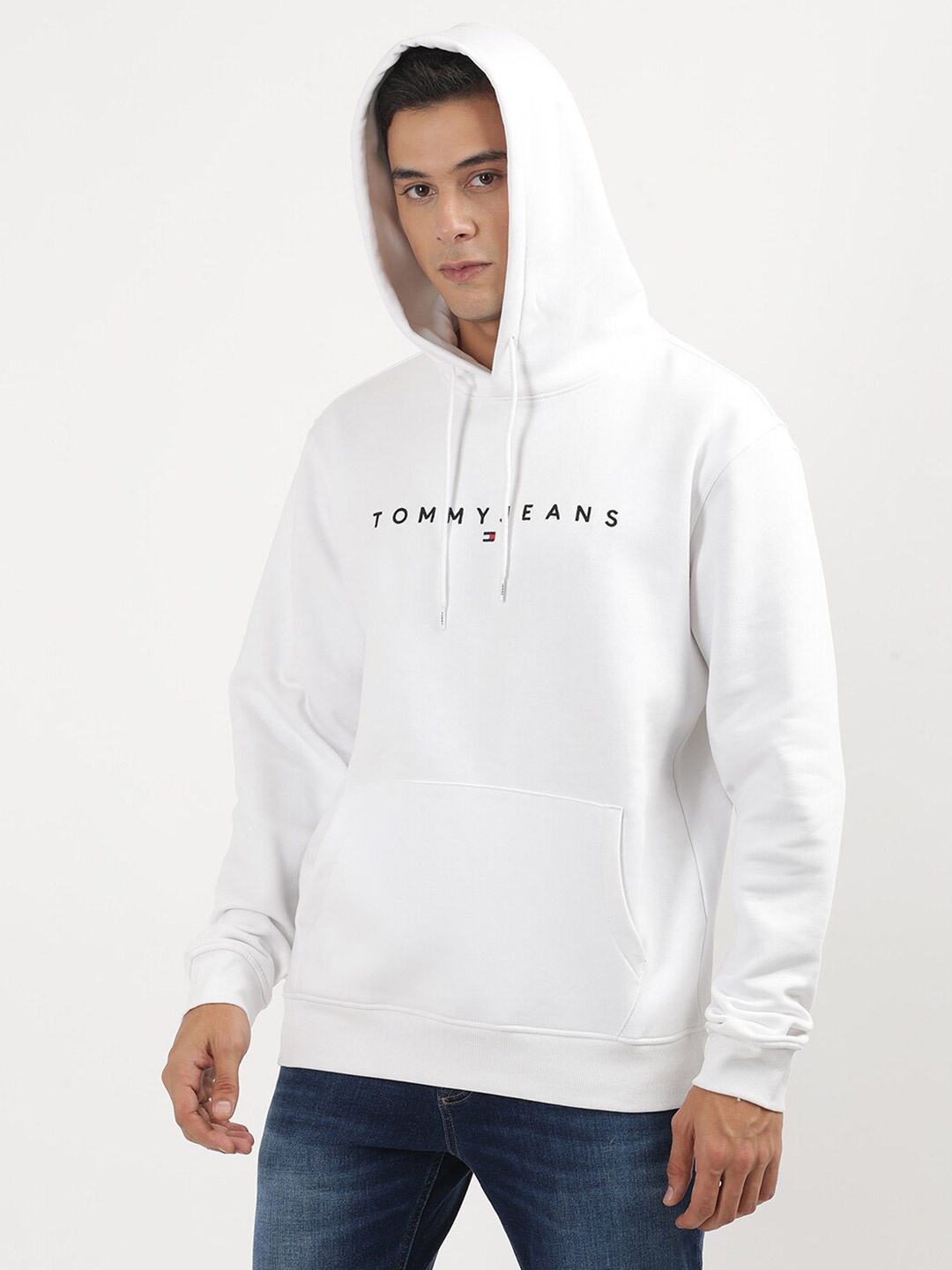 

Tommy Hilfiger Men Printed Hooded Sweatshirt, White