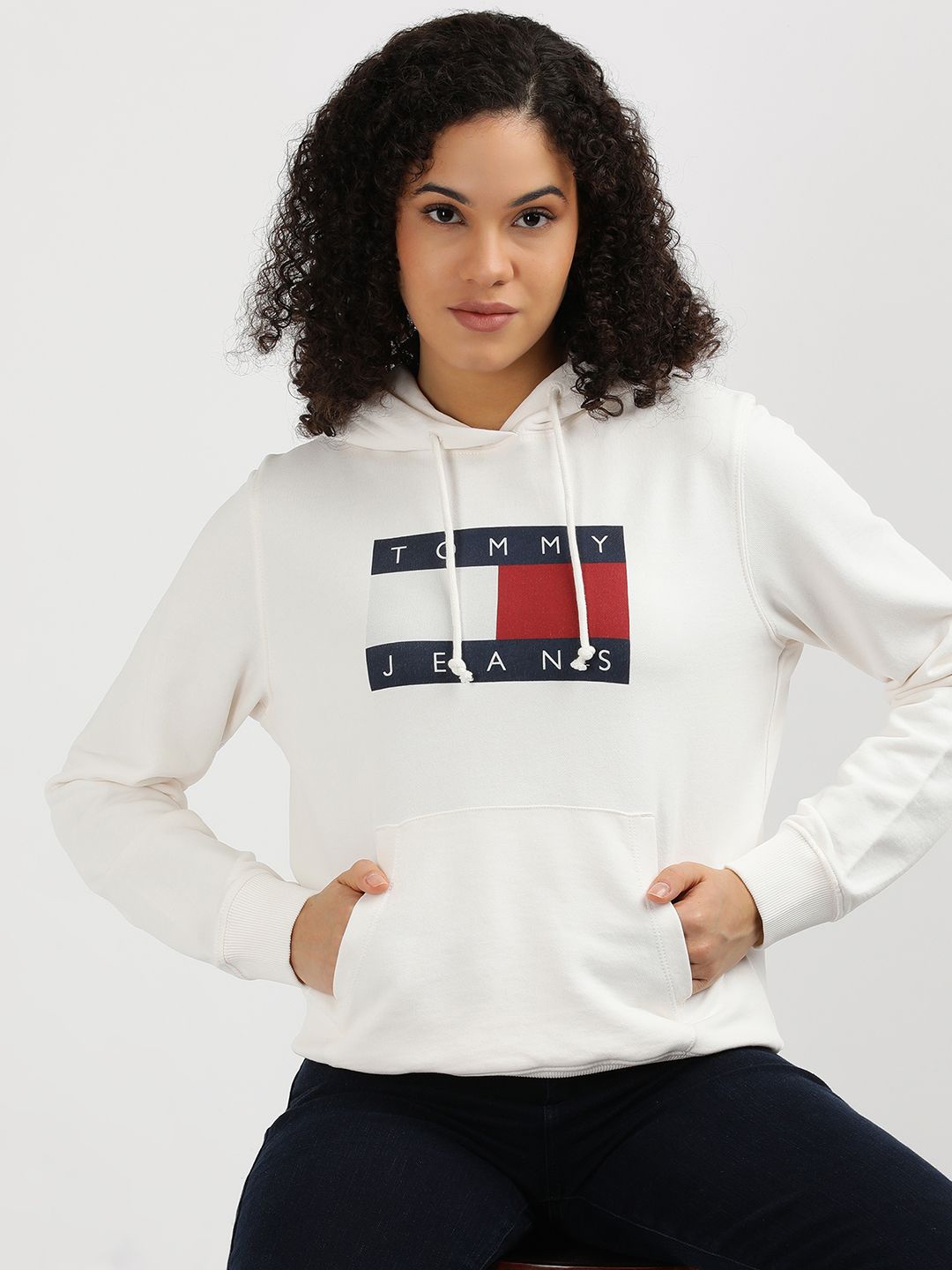 

Tommy Hilfiger Women Hooded Sweatshirt, White