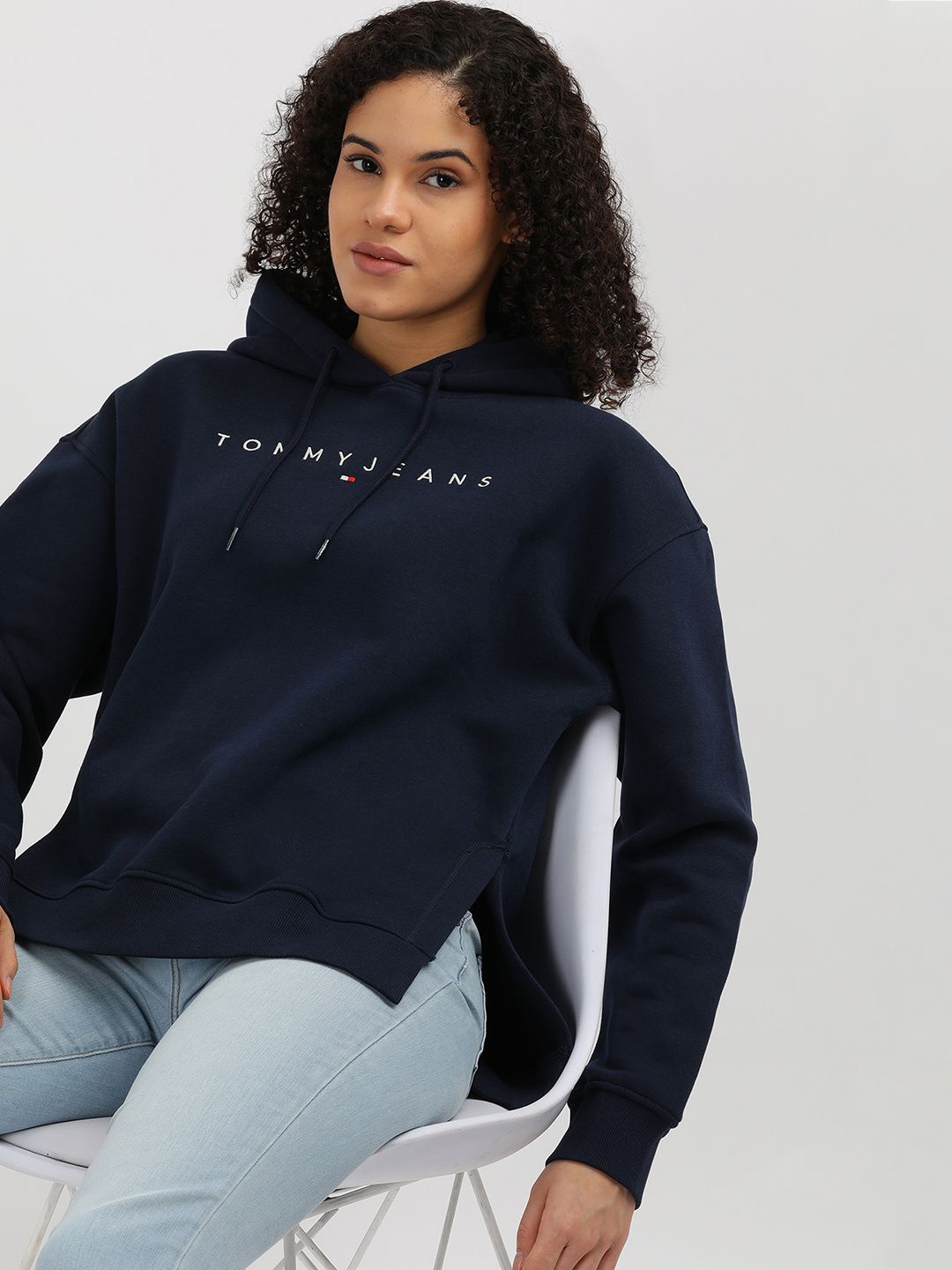 

Tommy Hilfiger Women Hooded Sweatshirt, Blue