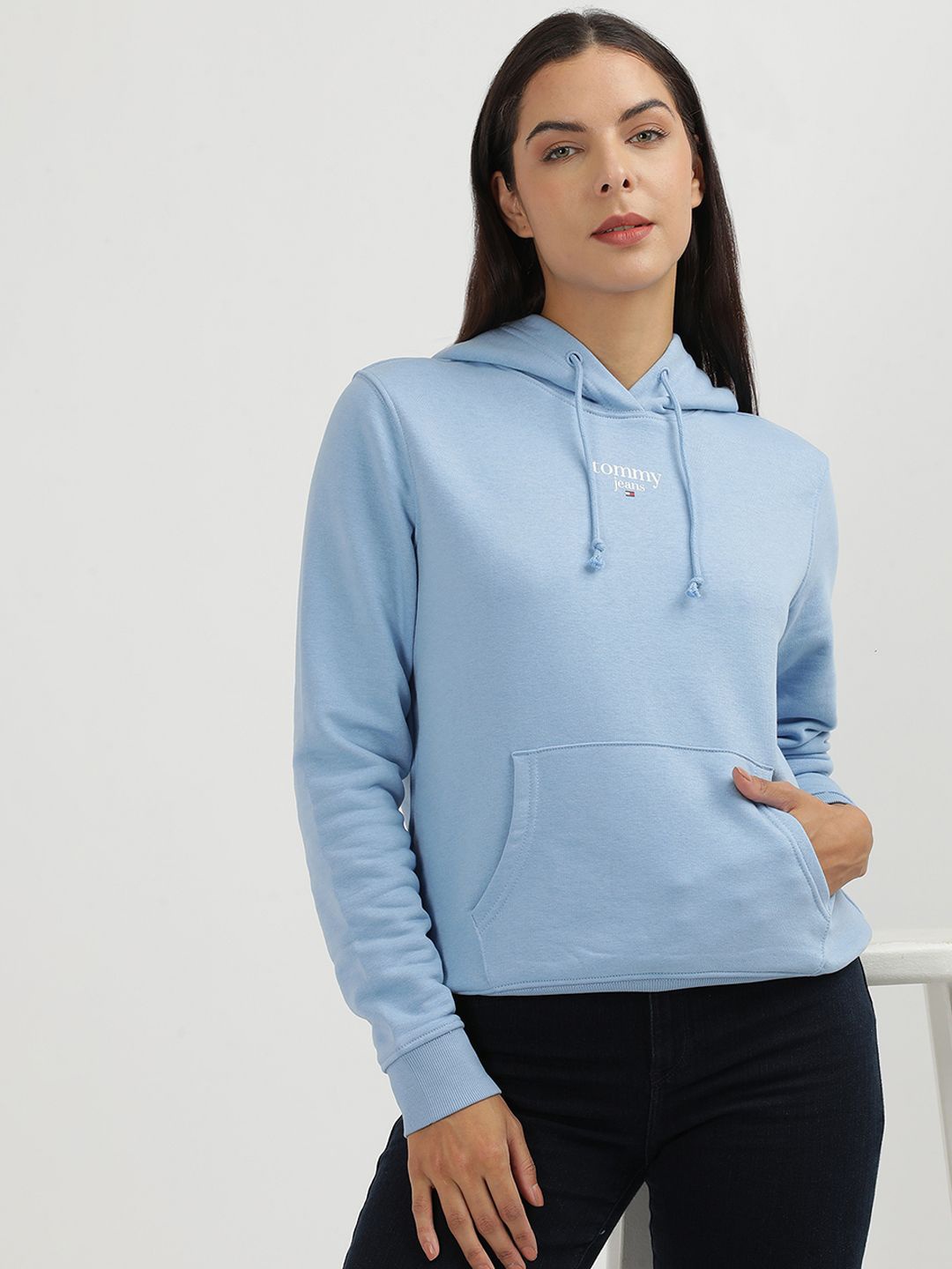 

Tommy Hilfiger Women Hooded Sweatshirt, Blue
