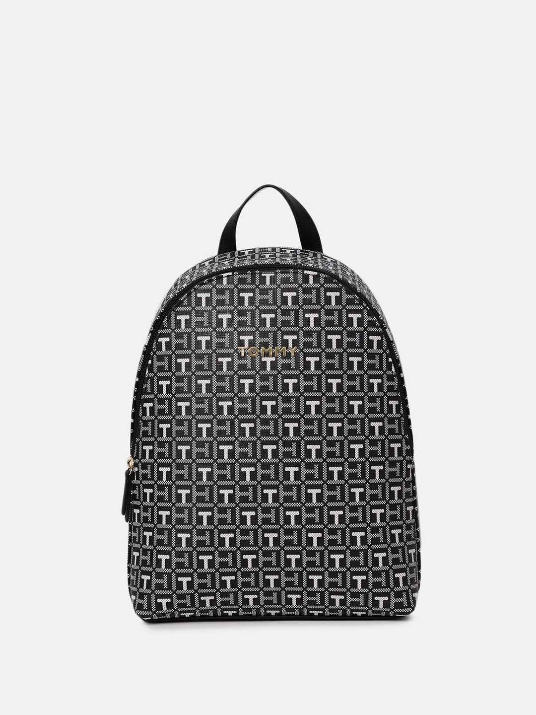 

Tommy Hilfiger Embellished Oversized Structured Hobo Bag, Black