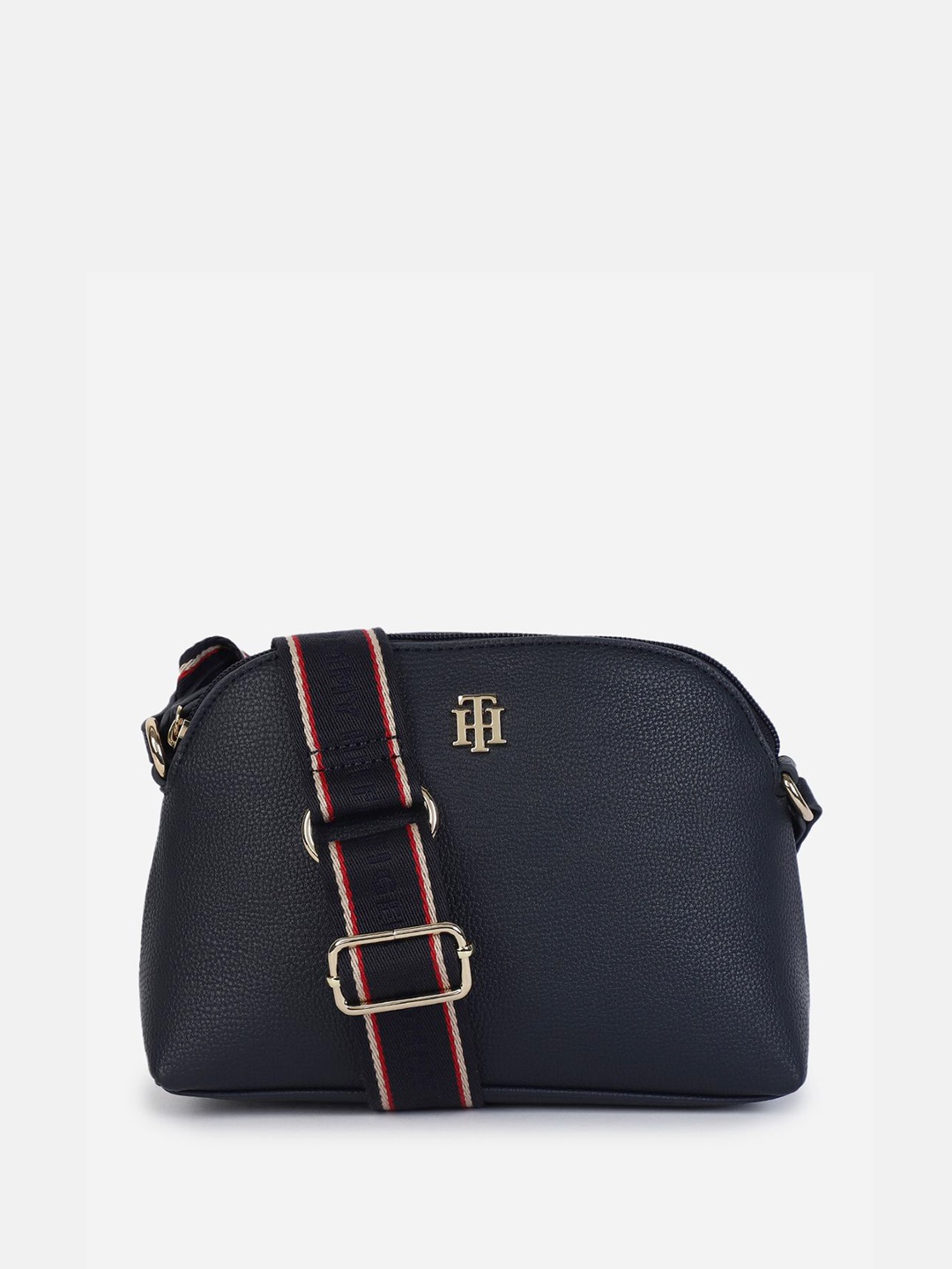 

Tommy Hilfiger Women Oversized Bowling Sling Bag with Quilted, Blue