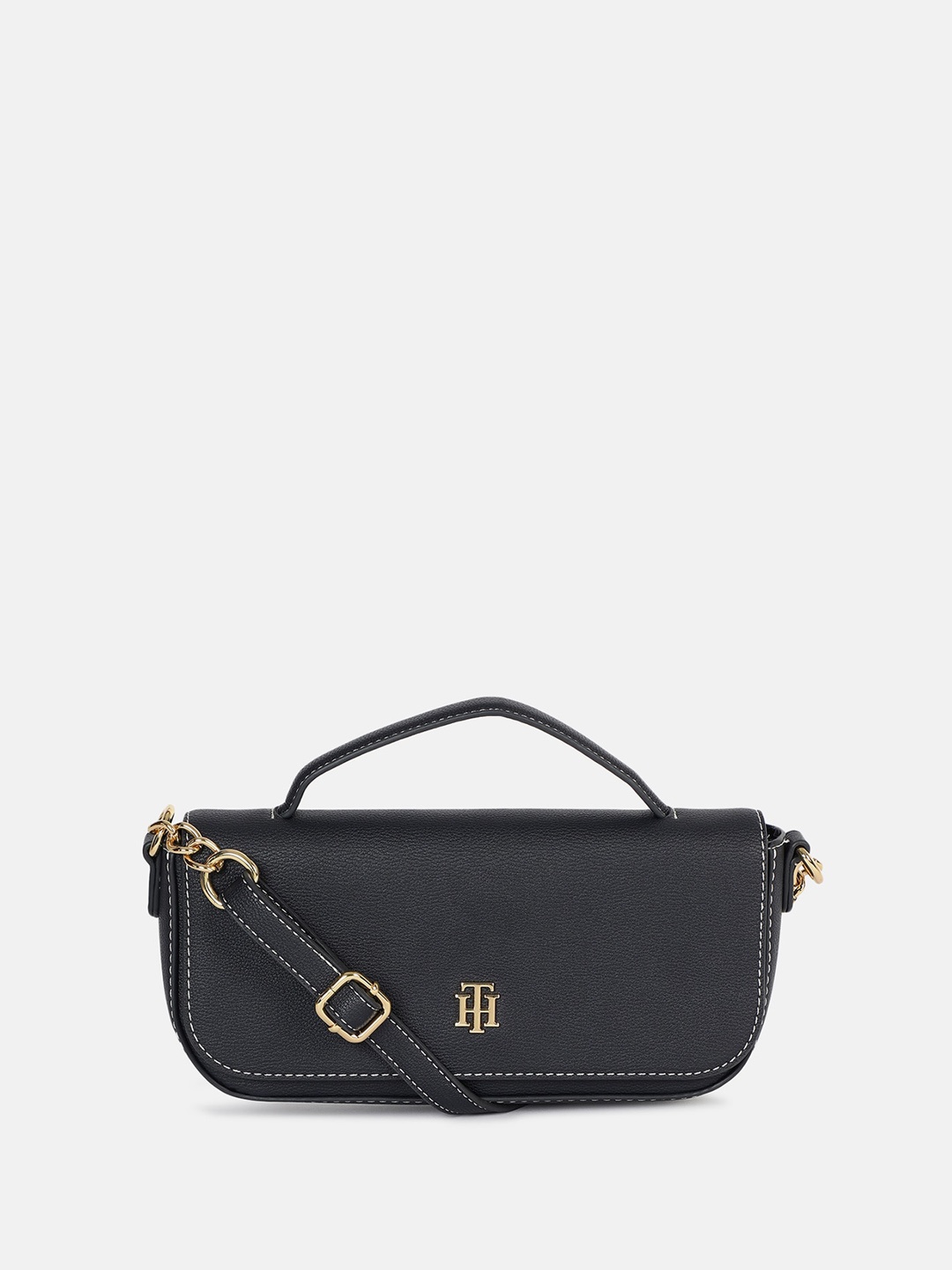 

Tommy Hilfiger Women Structured Handheld Bag, Black