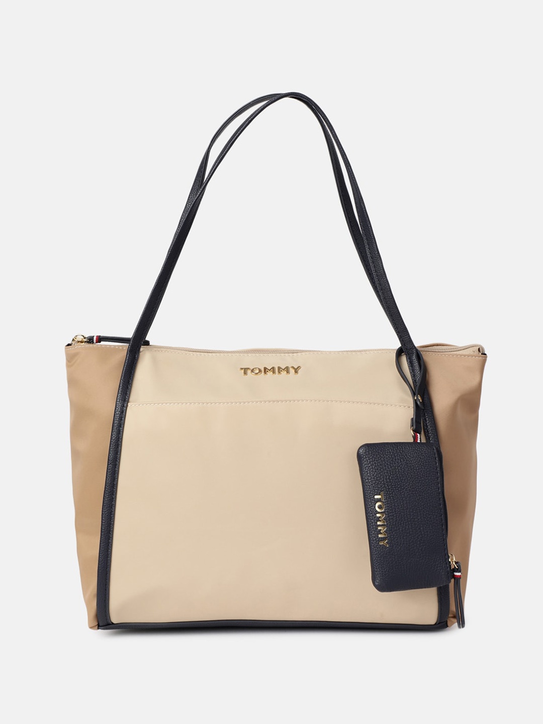 

Tommy Hilfiger Women Solid Structured Shoulder Bag, Beige