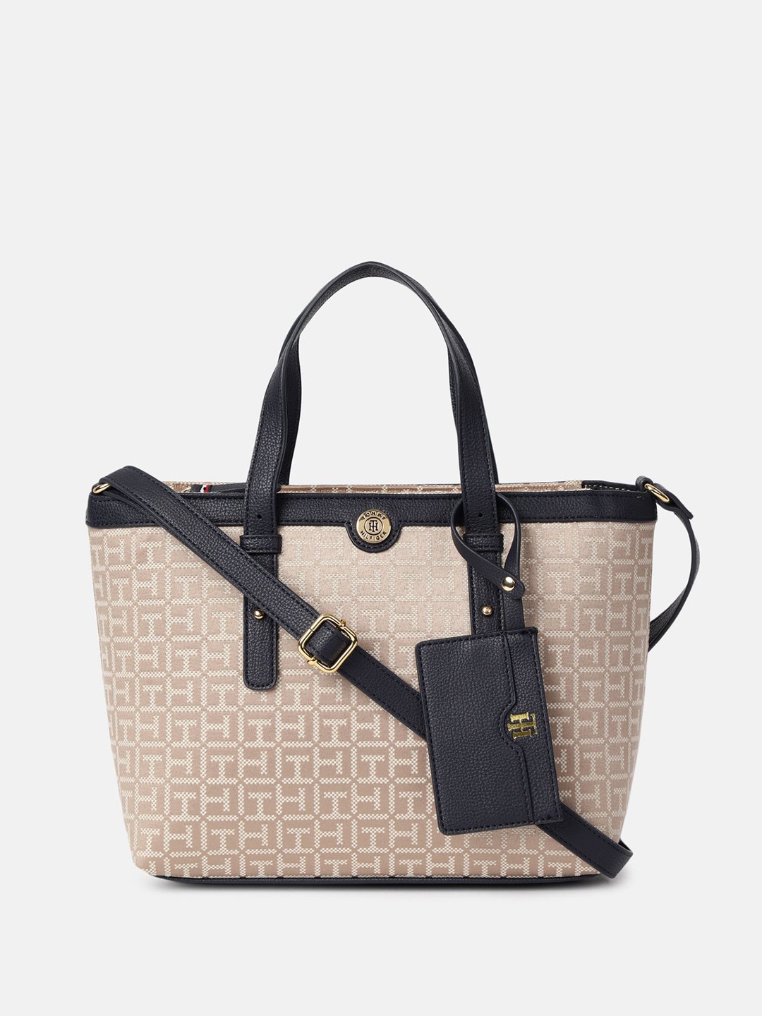 

Tommy Hilfiger Women Structured Handheld Bag, Beige