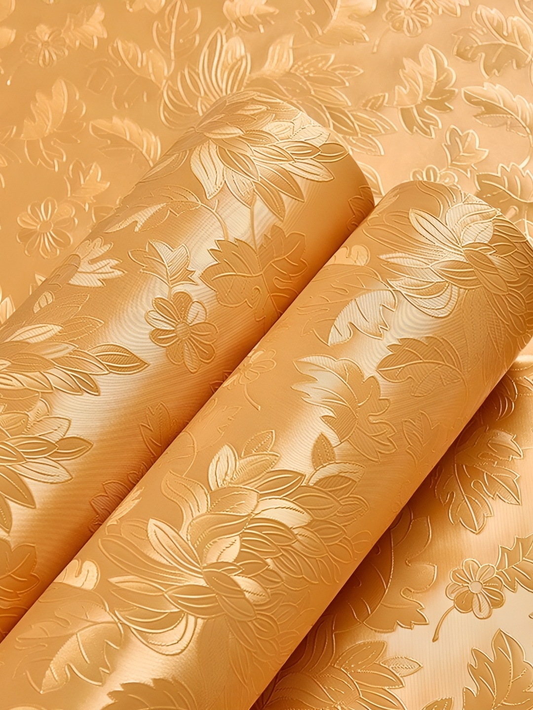 

Aura Gold-Coloured Floral & Botanical Self Adhesive Wall Sticker