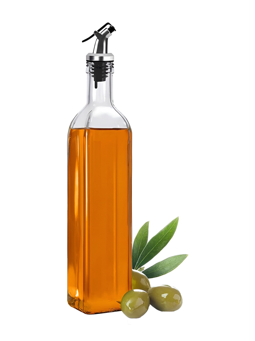 

P-Plus International Transparent Glass Dishwasher Safe Oil Dispenser 500 ml
