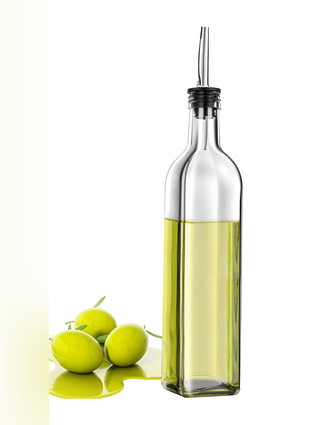 

P-Plus International Transparent Glass Dishwasher Safe Oil Dispenser 500 ml