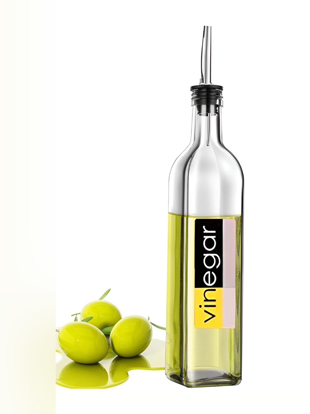 

P-Plus International Transparent Glass Dishwasher Safe Oil Dispenser 500 ml