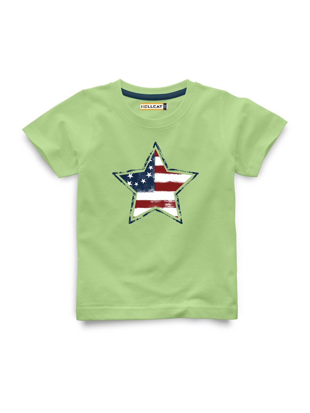 

HELLCAT Girls Printed Applique T-shirt, Green