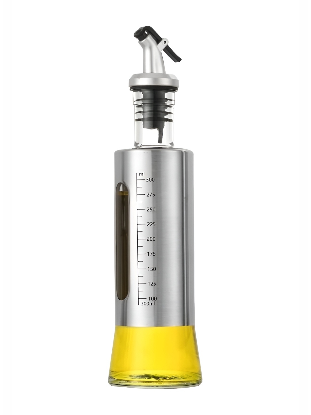 

P-Plus International Transparent Glass Dishwasher Safe Oil Dispenser 320 ml