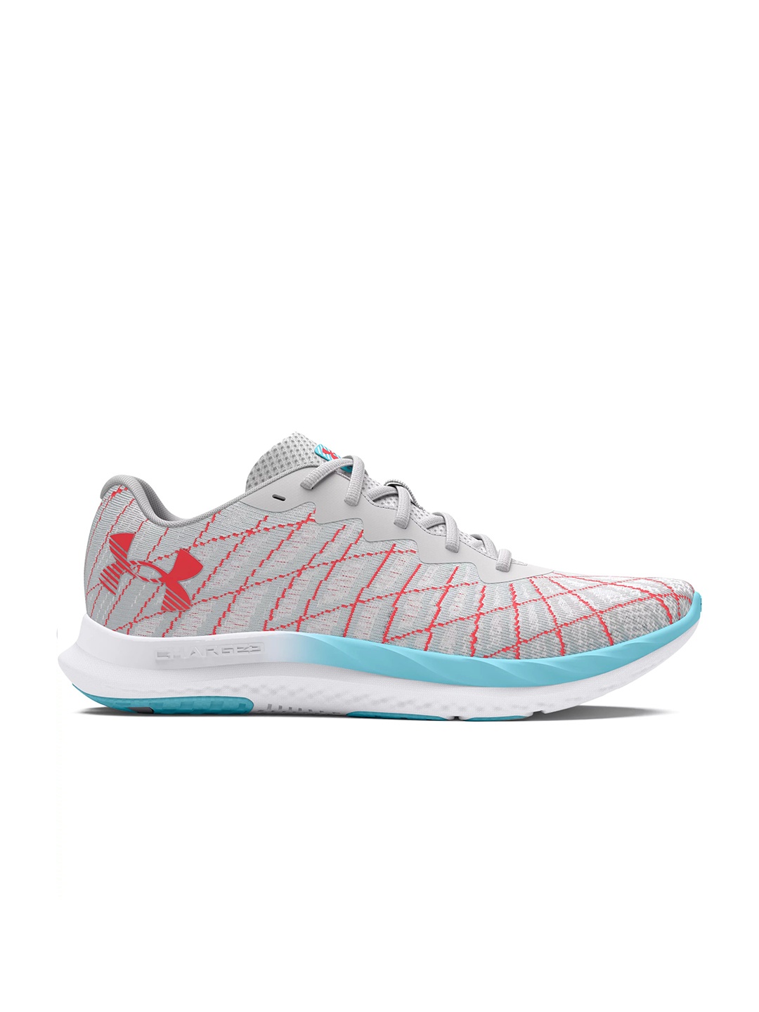 

UNDER ARMOUR Women Charged Breeze 2 Woven Design Running Shoes, Grey