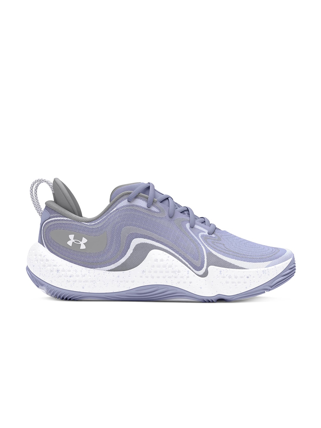 

UNDER ARMOUR Unisex Spawn 6 Printed Basketball Shoes, Purple