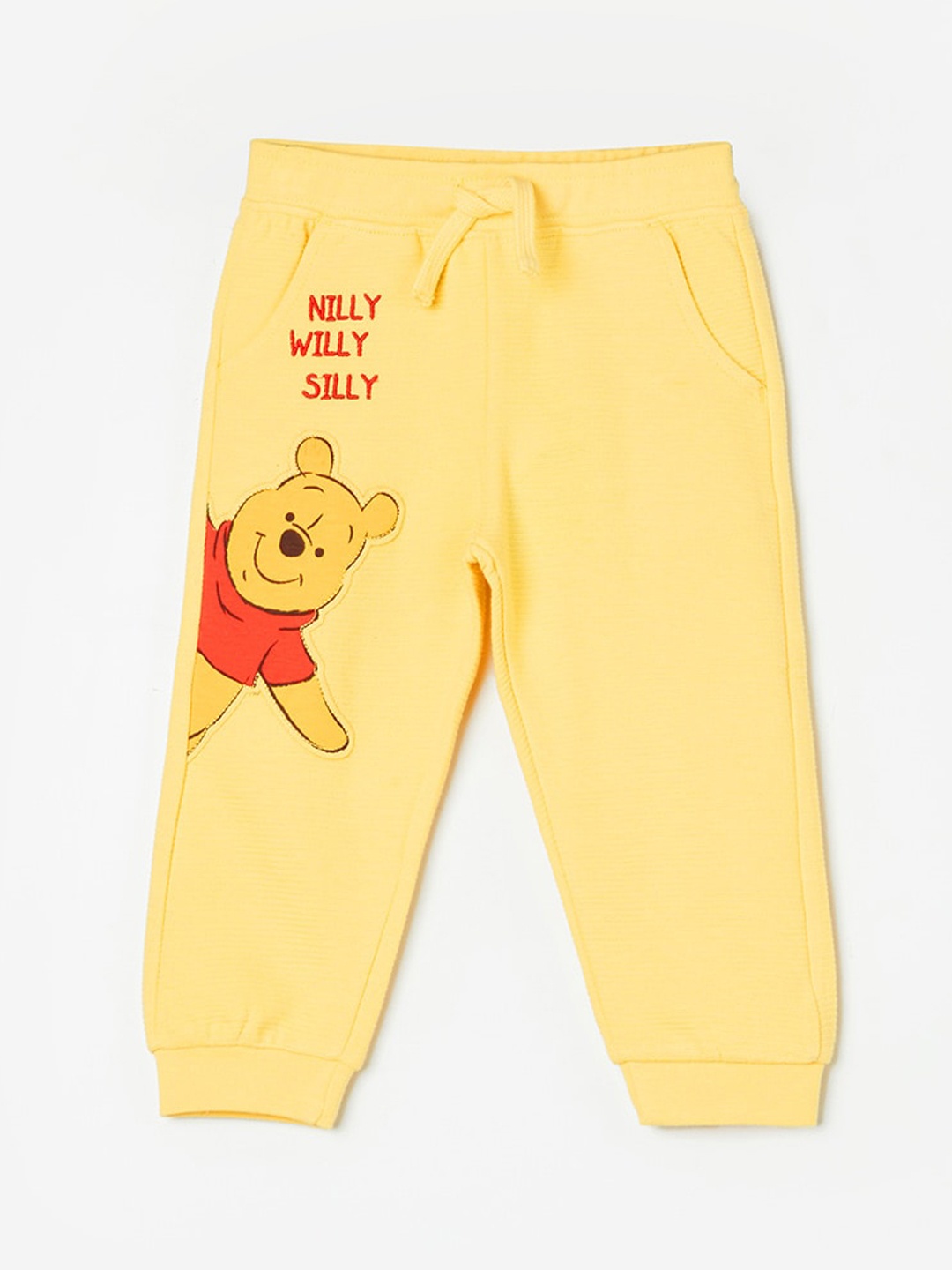

Juniors by Lifestyle Infant Boys Printed Pure-Cotton Joggers, Yellow