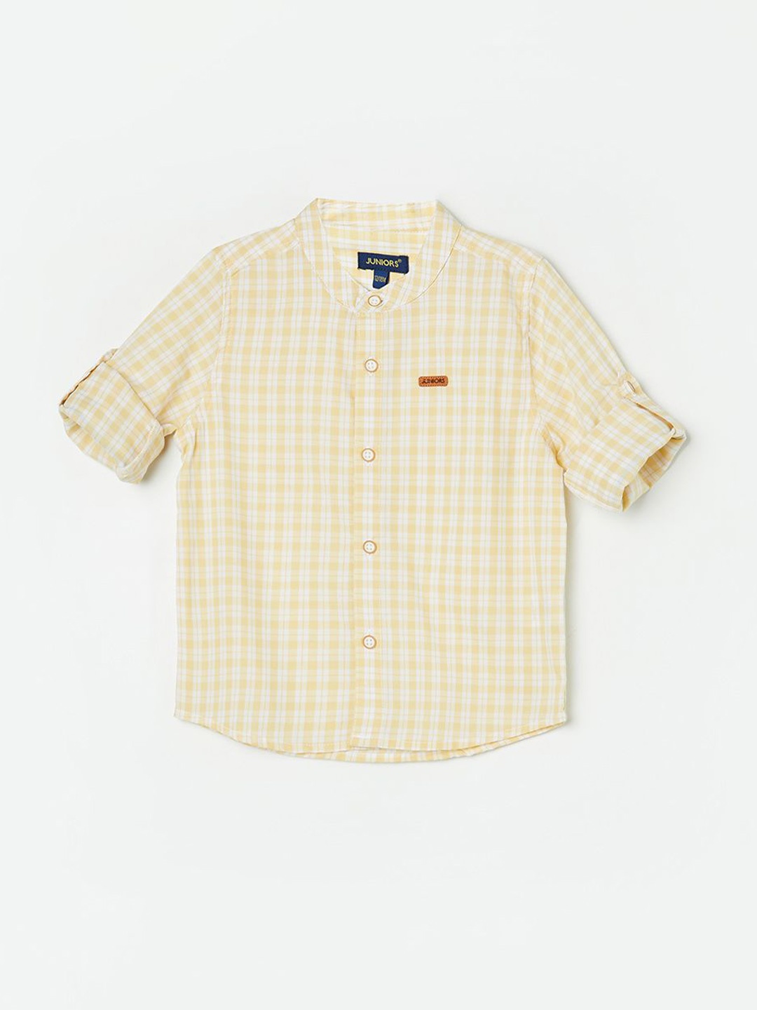 

Juniors by Lifestyle Boys Opaque Checked Casual Shirt, Yellow