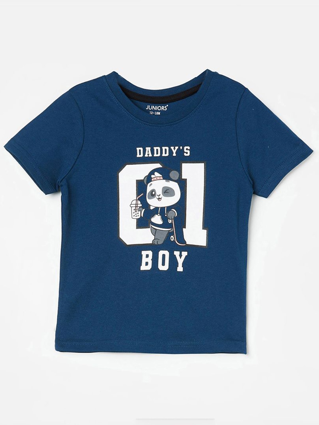

Juniors by Lifestyle Boys Typography Printed T-shirt, Teal