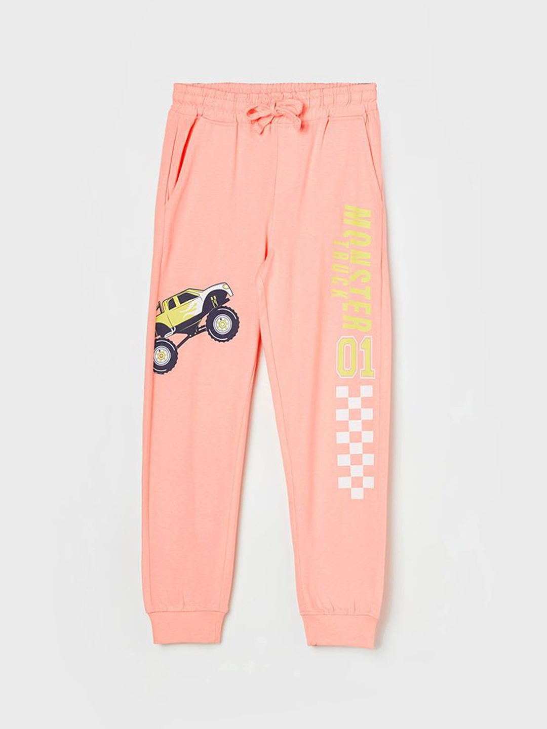 

Fame Forever by Lifestyle Infant Boys Pure Cotton Joggers, Peach