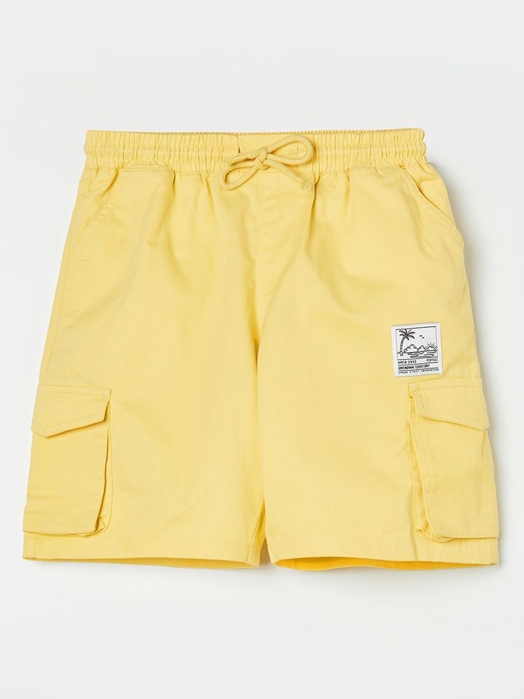 Fame Forever by Lifestyle Boys Mid-Rise Shorts, Yellow