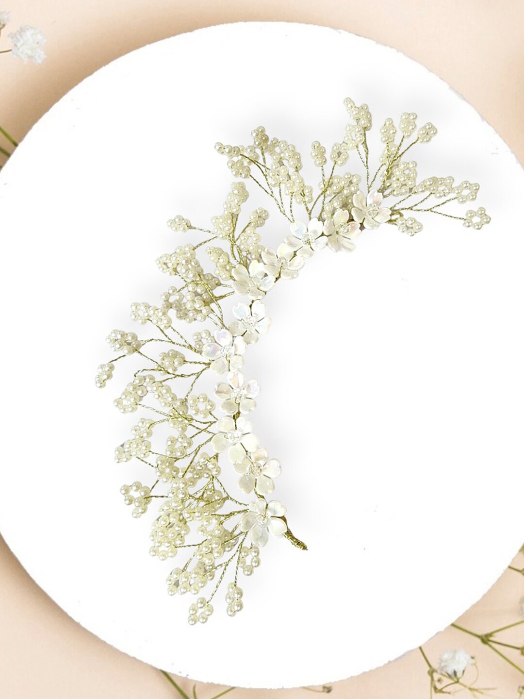 

Hair Flare Embellished Hair Accessory, White