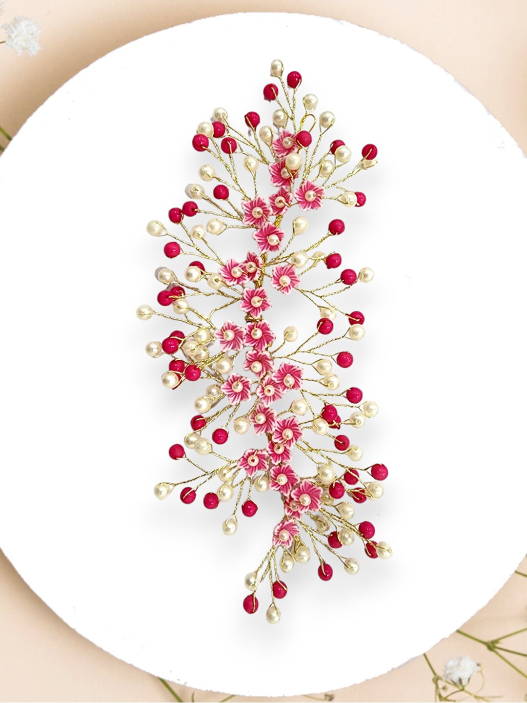 

Hair Flare Women Embellished Hair Accessory Set of, Pink