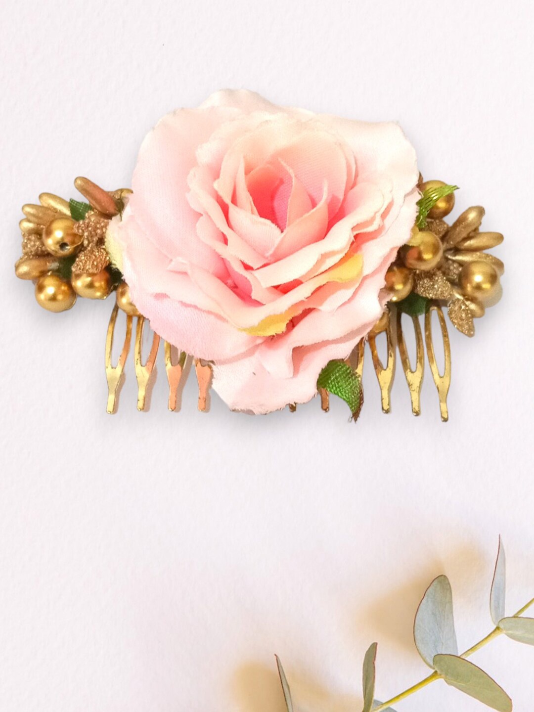 

Hair Flare Embellished Comb Pin, Pink