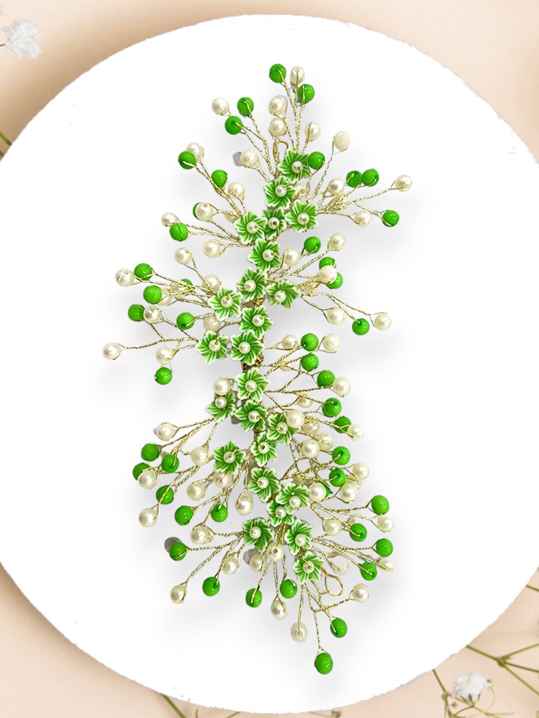 

Hair Flare Women Embellished Hair Accessory, Green