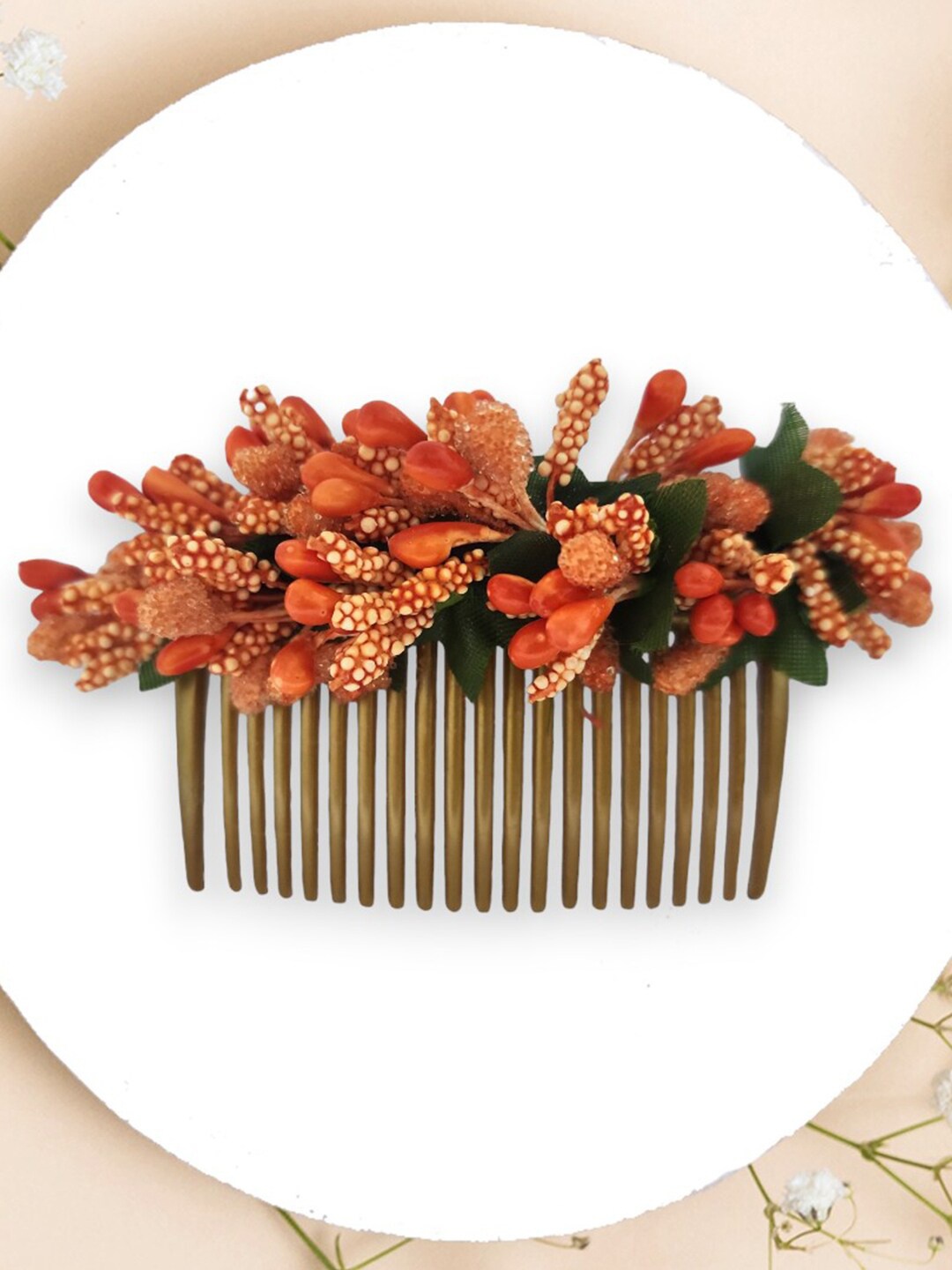 

Hair Flare Women Embellished Hair Accessory Set of, Orange