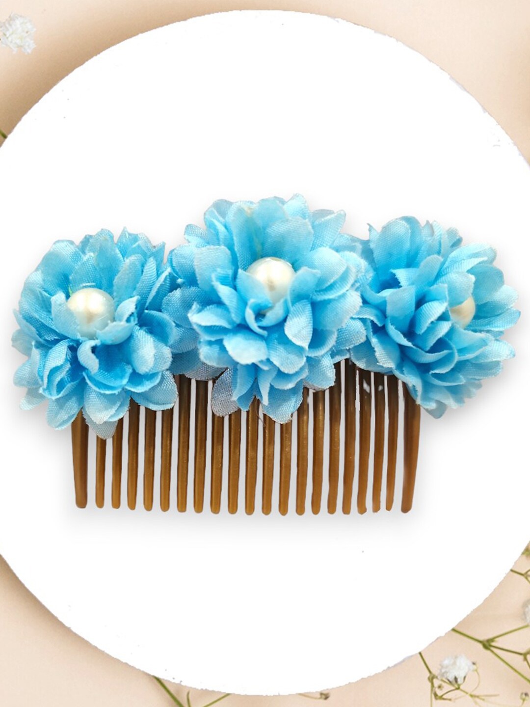 

Hair Flare Women Embellished Comb Pin, Blue