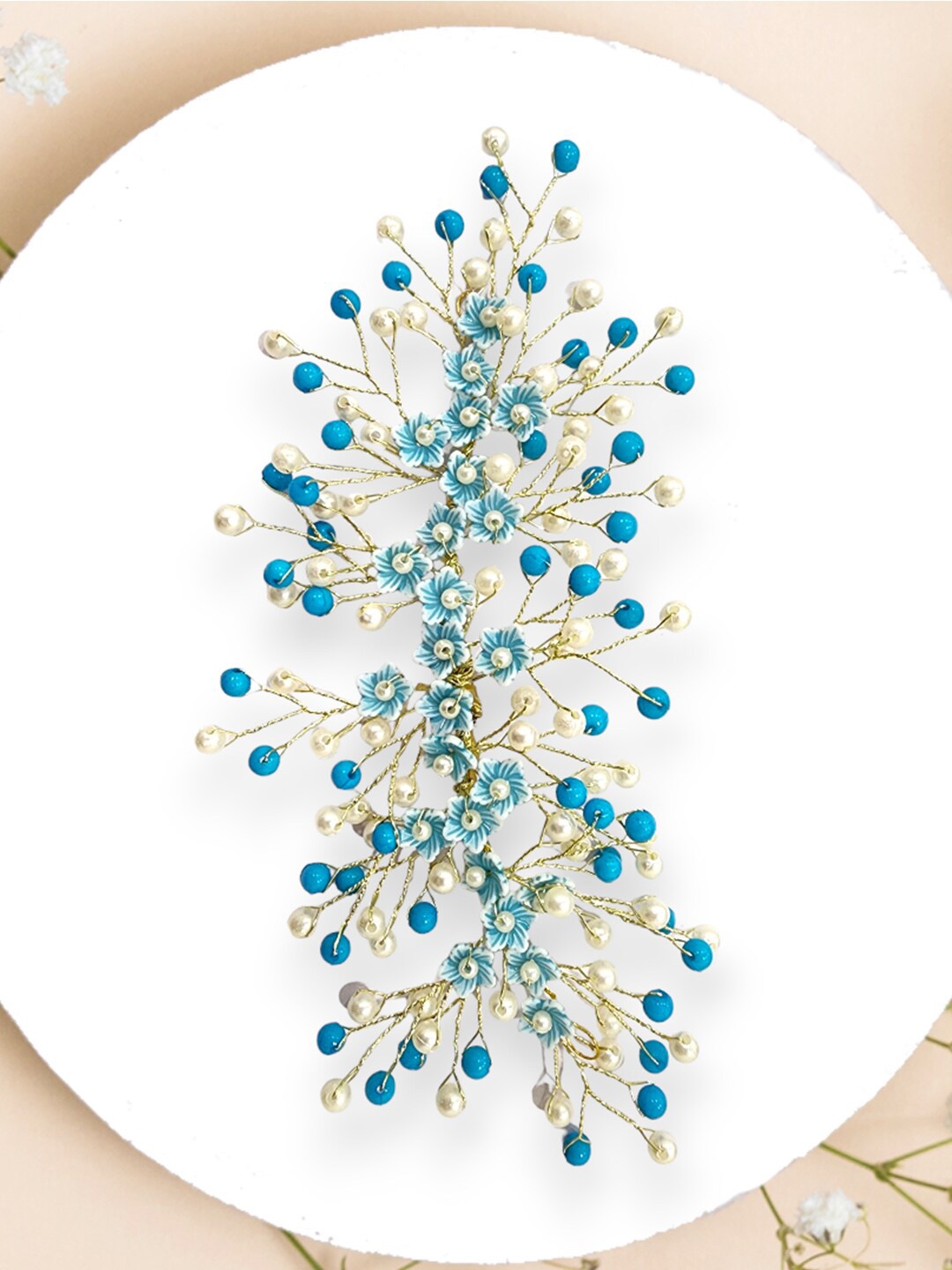 

Hair Flare Women Embellished Hair Accessory Set of, Blue