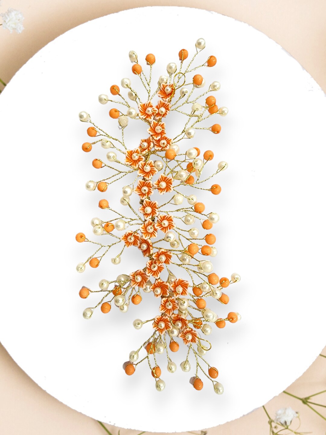 

Hair Flare Women Embellished Hair Accessory Set of, Orange