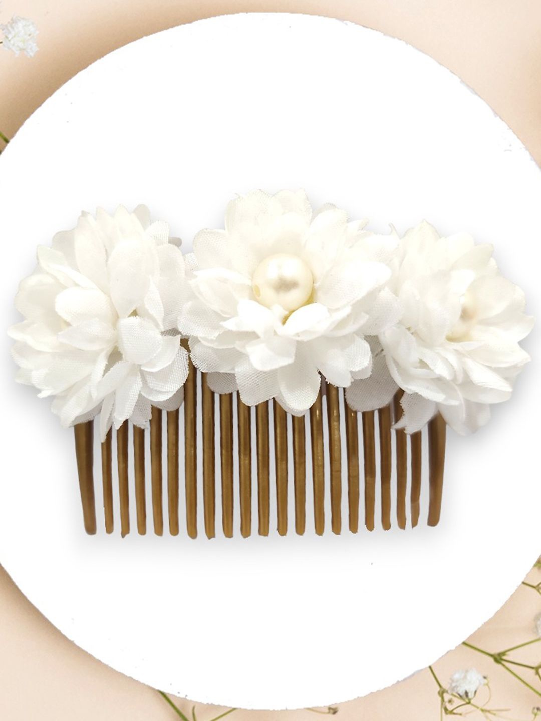 

Hair Flare Women Embellished Hair Accessory Set, White