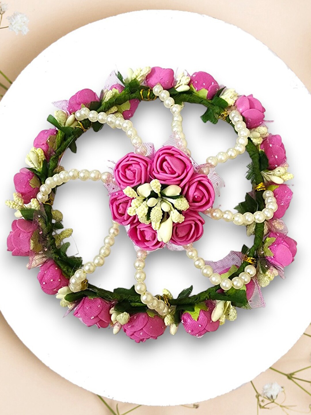 

Hair Flare Women Embellished Hair Accessory Set, Pink