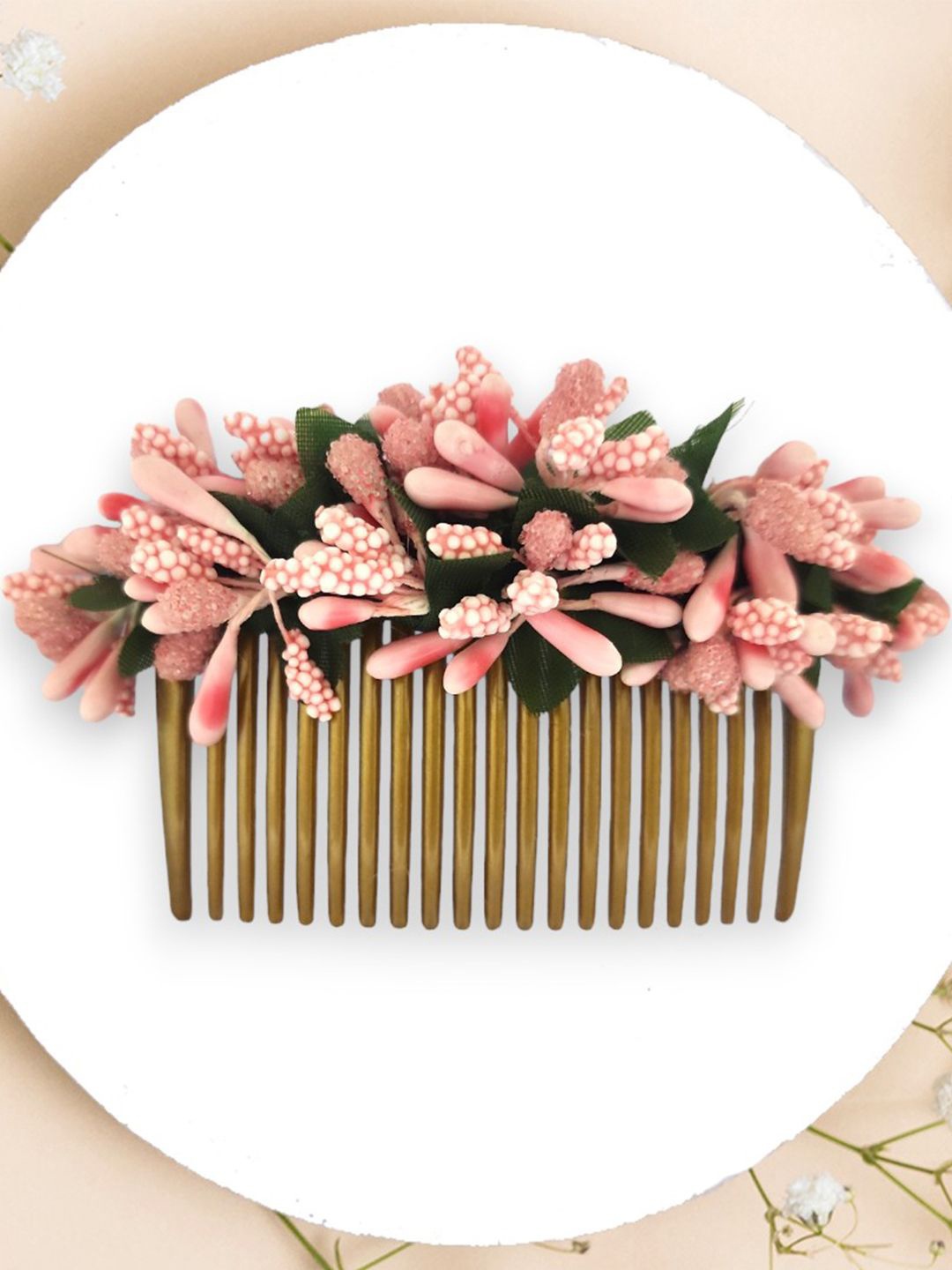 

Hair Flare Women Embellished Hair Accessory Set of, Peach