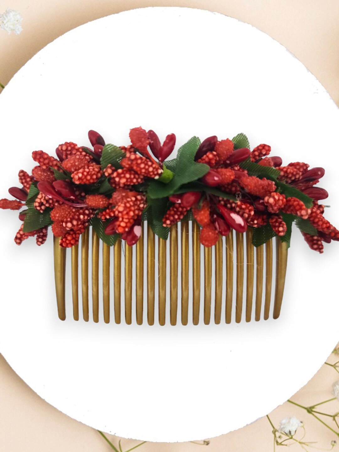 

Hair Flare Women Embellished Hair Accessory Set of, Red