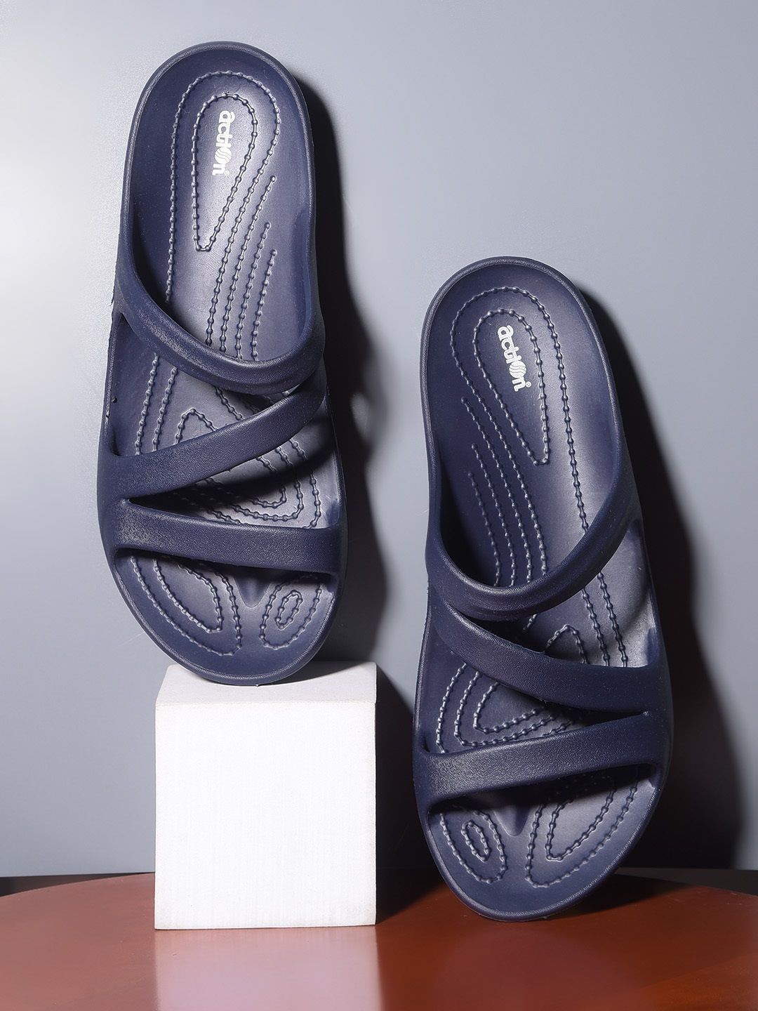 

Action Plus Women Casual Sliders, Blue