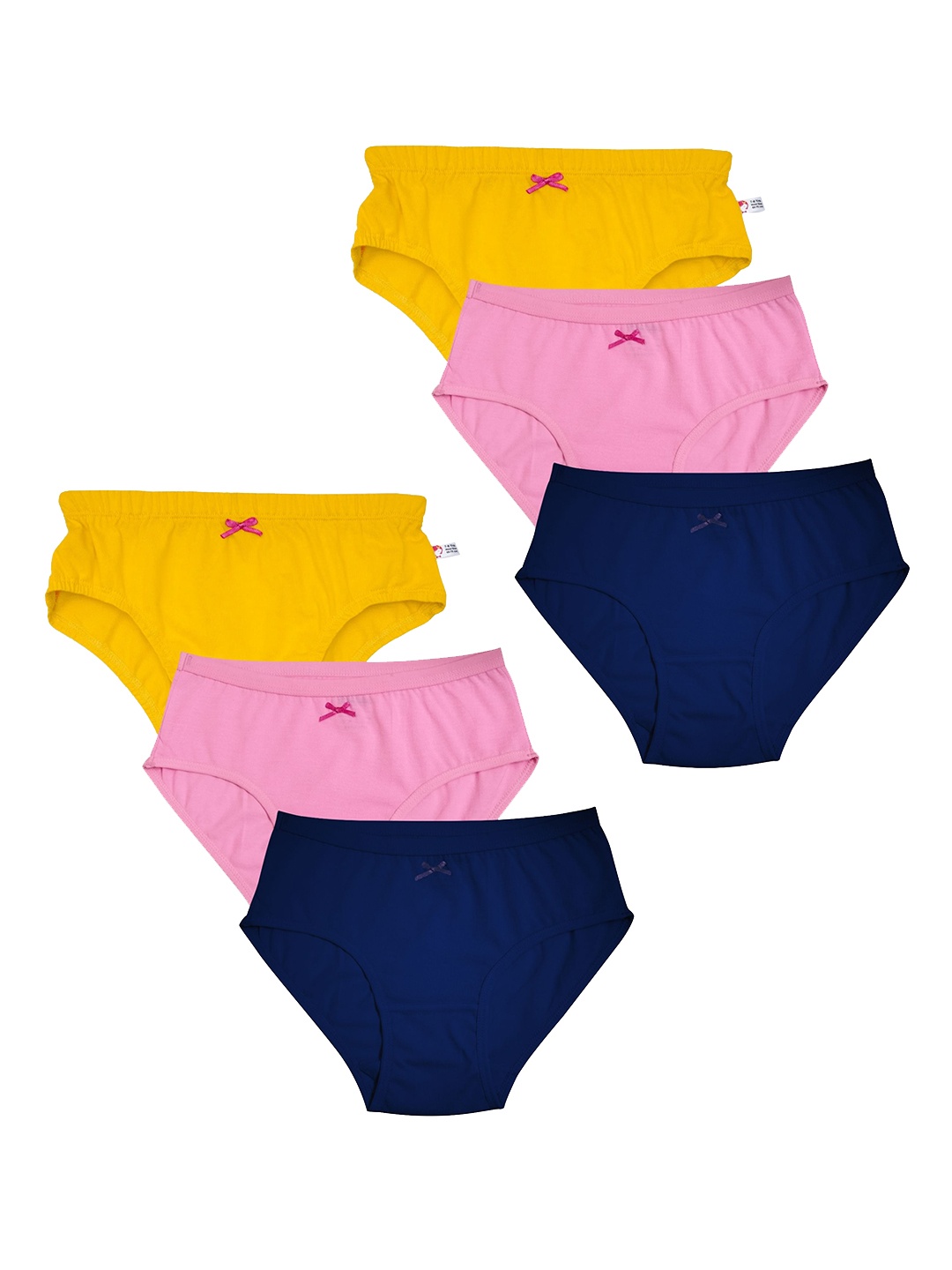 

DChica Pack of 6 Cotton Basic mid riseBriefsDCWNPNMY9735/xxxs, Navy blue