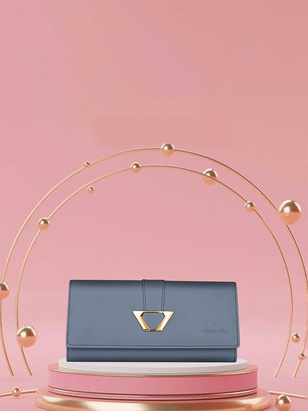 

YESSBENZA Envelope Clutch, Blue