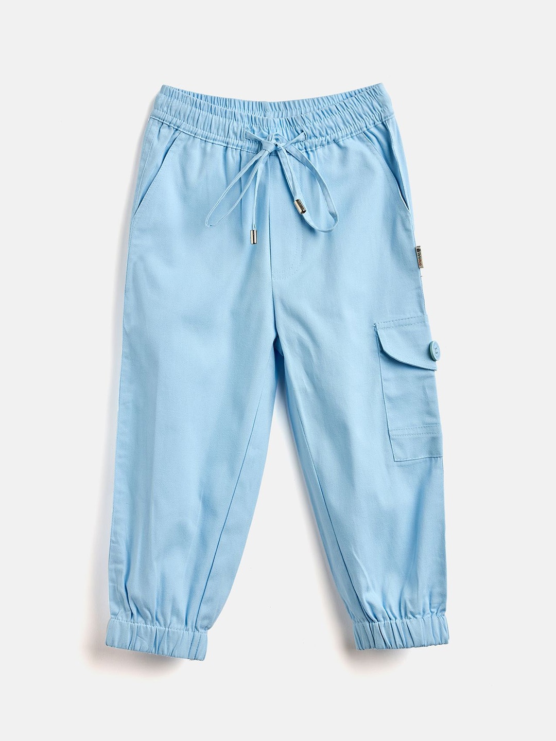 

Stylo Bug Boys Ankle Length Solid Cargo Pants, Blue