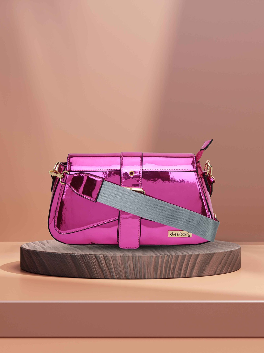 

DressBerry Women Pink Structured Sling Bag