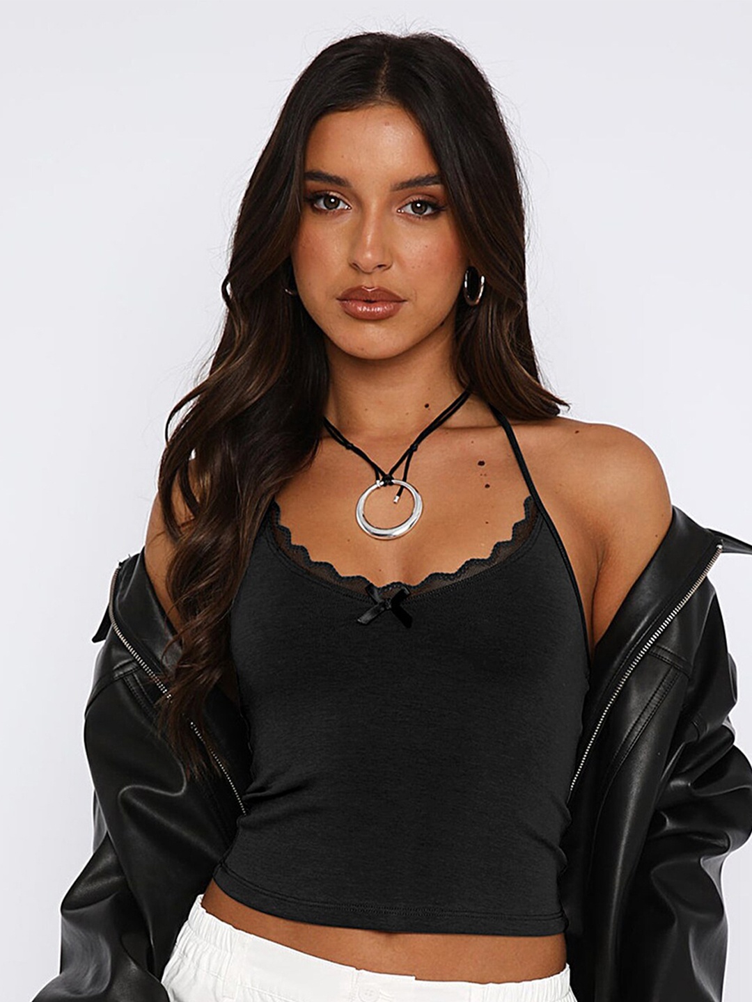 

LULU & SKY Bell Sleeve Top, Black