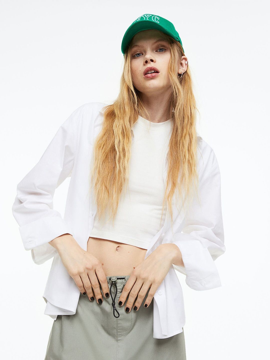 

Fab Star Women Classic Opaque Casual Shirt, White