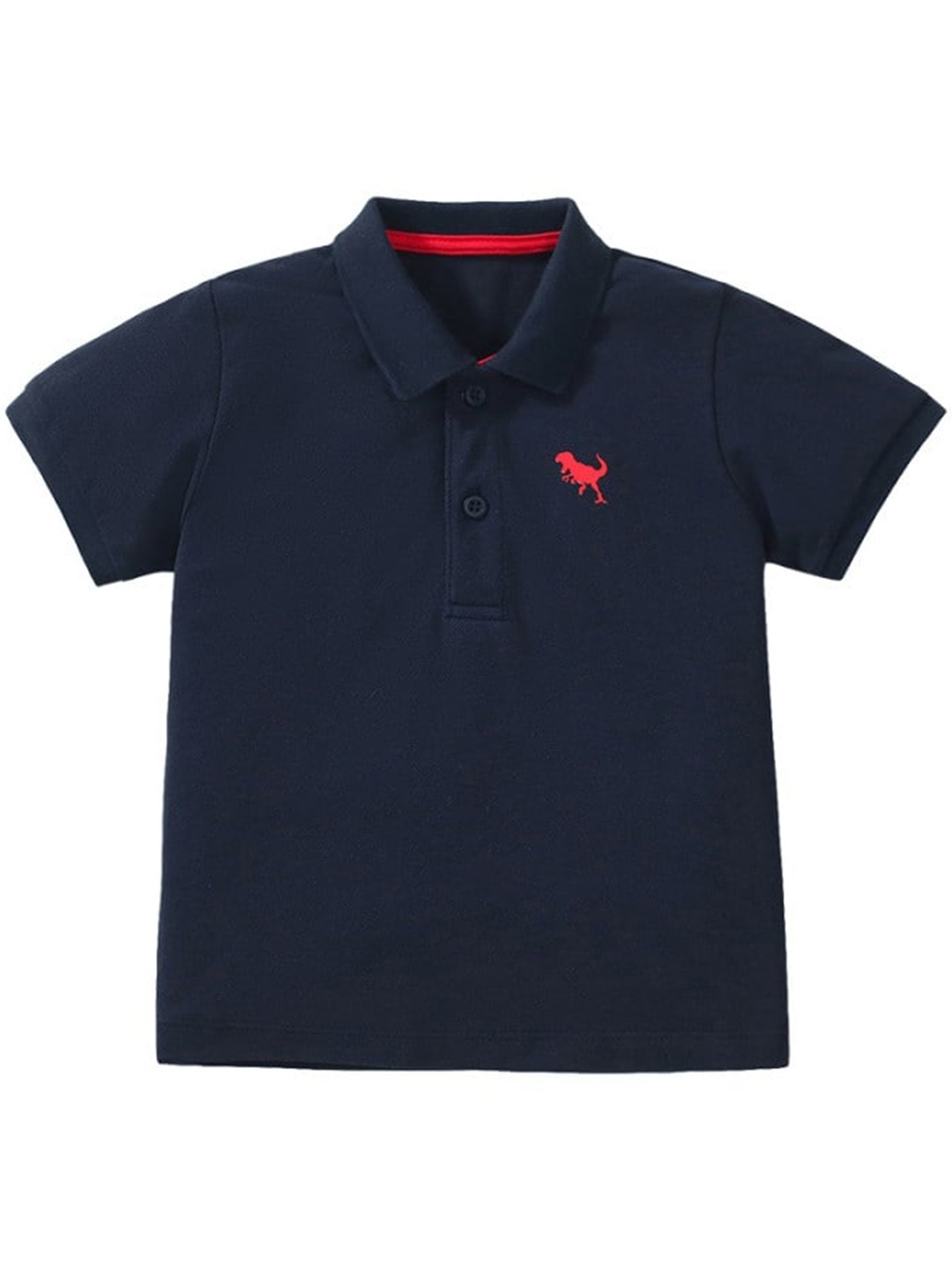 

StyleCast x Revolte Boys Polo Collar Applique T-shirt, Navy blue